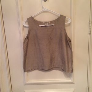 Lisbeth Taupe Tank Top.  Size S.